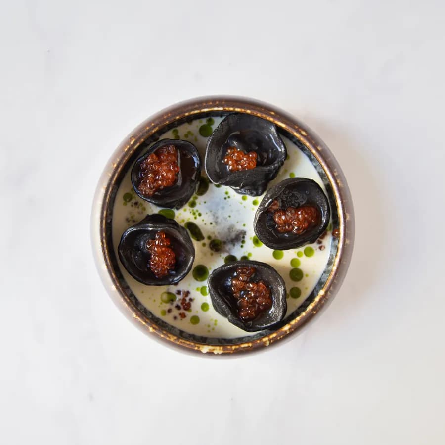 Dumplings with Smoked Cod