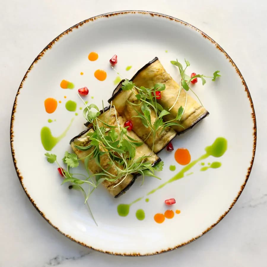 Aubergine Rolls
