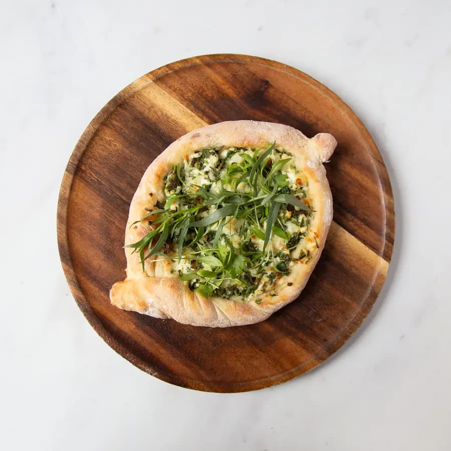 Khachapuri with Cheese and Coriander