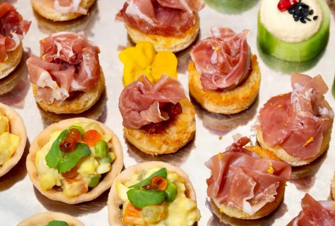 Event food spread at ZIMA