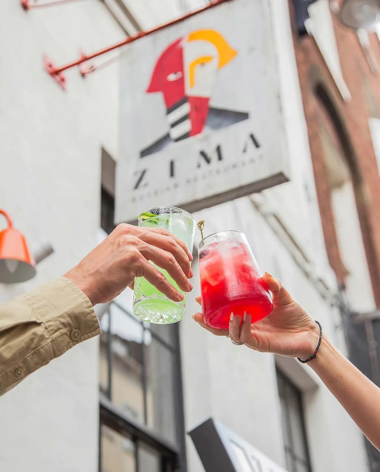 A toast at ZIMA